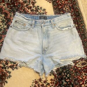 Abercrombie High Rise Jean Shorts